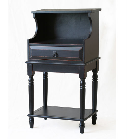 Vintage Desk - Privilege 24086-B 1 Dr Accent Desk - Vintage Black