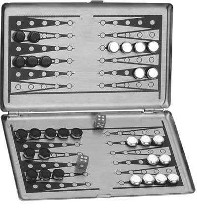217 Metal Backgammon Set