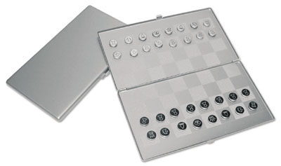 225 Metal Magnetic Chess/checkers Set