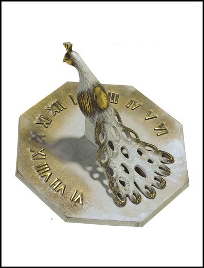 Rome Industries 2360 Brass Peacock Sundial