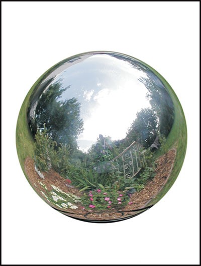708-s 8 Inch Stainless Steel Gazing Globe - Silver