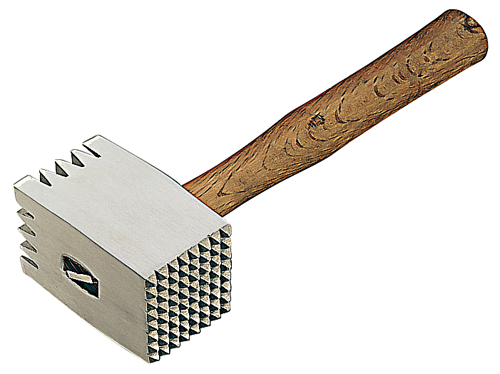 Paderno World Cuisine 4250800 Meat Tenderizer Aluminum Wood Handle