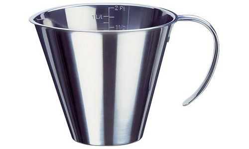 Paderno World Cuisine 42581-05 Stackable Measuring Jug, Stainless Steel