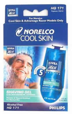 Norelco HQ171 Nivea For Men Shaving Gel - 5 Cartridges