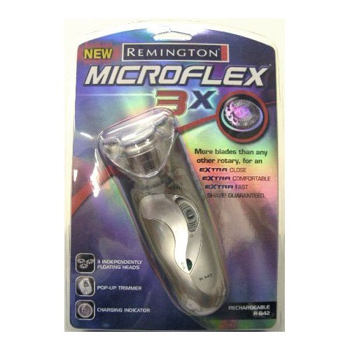 Remington Shaver - Remington R842 Microflex Extra Rotary Extra Rechargeable Shaver -Silver