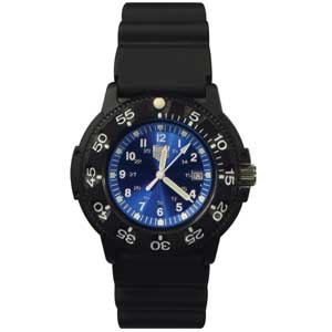 Zan Headgear RAMW41100B Dive Watch  Resin Case-Bezel  PU Band  Blue Face