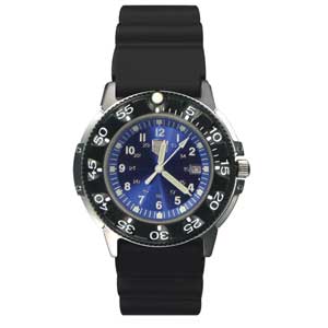Zan Headgear RAMW41200B Dive Watch  SS Case-Resin Bezel  Blue Face