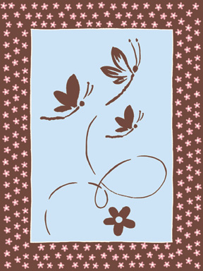 Art4Kids AB21619 Dragonfly Peacock I - Creative Canvas, Art Block Mount