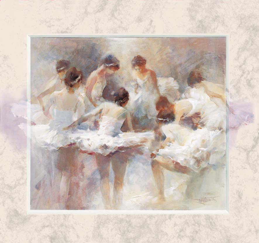 Art4Kids AB60006 Ballerinas - Creative Canvas Art Block Mount