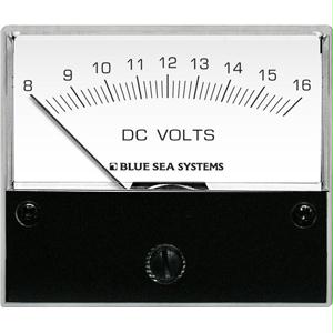 Blue Sea 8003 Dc Analog Voltmeter - 2.75 Inch Face 8-16 Volts Dc