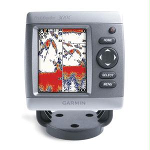 Garmin 300C Fishfinder w/ Dual Beam Transom Mount Transducer