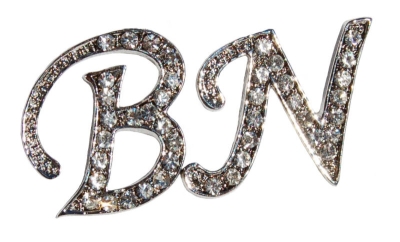 Beau Nouveau BNPESCLTCDV Pendants - Pendant C Initial - Clear Diamond - V