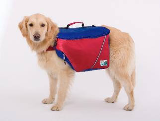 Doggles DOBPSTLG-13 Backpack Large Red/Blue