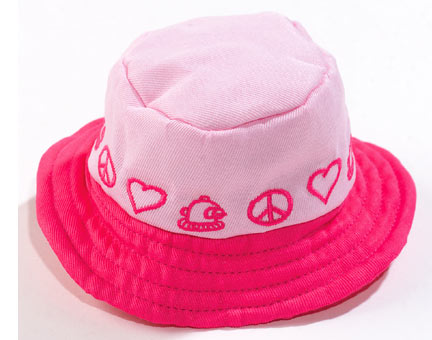 Doggles DOHTBUMD-02 Bucket/Beach Medium Pink Peace