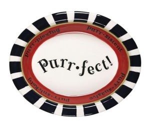 Just Be Paws JU-PF-P8S10 Purr-fect - Cat Bowl, 7 oz, Gift Boxed