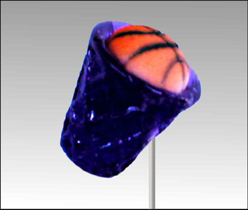 3DTreats SP5MX60 Basketball Hoop Designer Lollipops Bag of 60