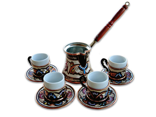 Turkish Coffee World TCW-0013AM Turkish Coffee Set for Four