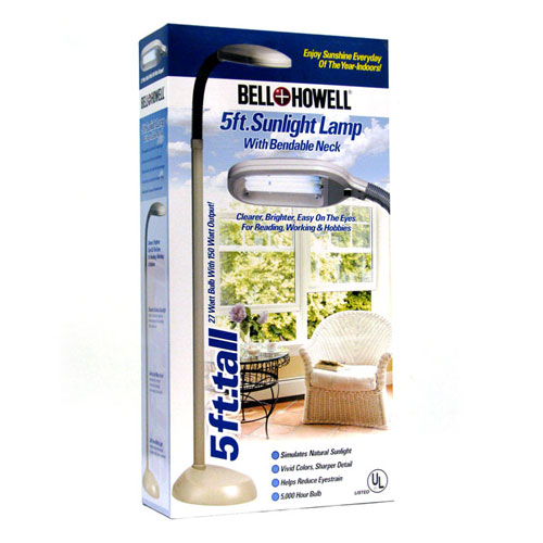 Sunlight Lamp - Bell And Howell Sunlight Floor Lamp- 5 Feet Tall