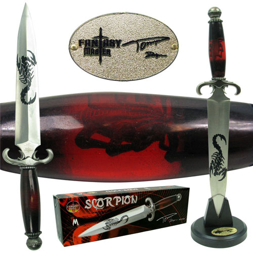 Fantasy Master Scorpion Knife W Stand