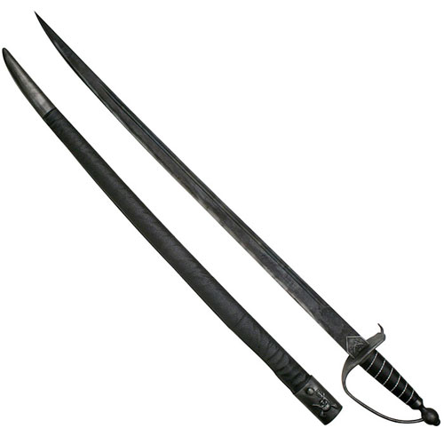 Blackbeard Pirate Sword - 38 inches - includes scabbard
