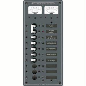 Blue Sea 8074 Ac Main +8 Positions Toggle Circuit Breaker Panel (white Switches)