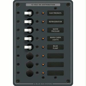 Blue Sea 8023 Dc 8 Position Circuit Breaker (white Switches)