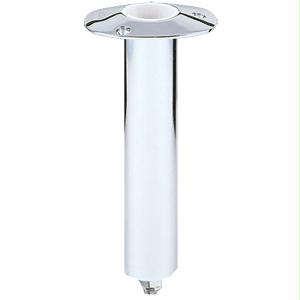 Lee s 30 Degree Stainless Steel Swivel Base Flush Mount Rod Holder - Medium Length