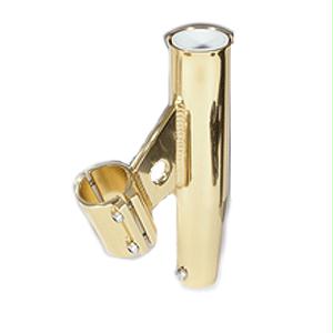 Lee s Clamp-On Rod Holder - Gold Aluminum - Vertical Mount - Fits 1.900 O.D. Pipe