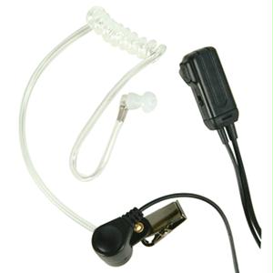 Midland AVP-H3 FBI Style Ear Bud/Microphone w/ Transparent Coiled Ear Bud