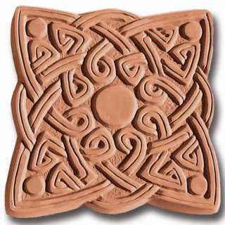 Garden Molds XCSQ8007 Celtic Square Stepping Stone Mold Pack of 2
