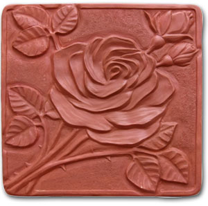 Garden Molds XROSE8037 Rose Stepping Stone Mold Pack of 2