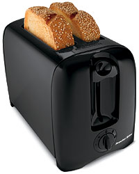 Proctor Silex 22607 BLK 2Slice Cool Wall Toaster  Black