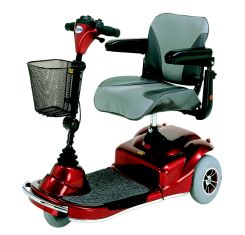 Electric Scooters - Merits S2351-ARMU Pioneer 1 Mini 3-Wheeled Electric Scooter - Red