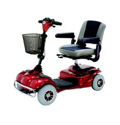 Mini Scooter - Merits S2453-ARMU Pioneer 2 Mini 4-Wheeled Electric Scooter - Red