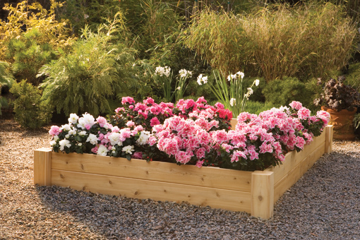 Rustic Natural Cedar 4848 4 X 4 Raised Bed Planter