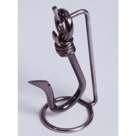 Wine Line WL-N049 Fish Hook Opener with Stand - Chrome