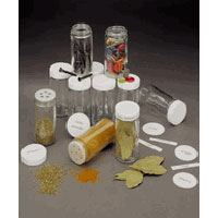 JK Adams BCS48 48 Spice Bottles Caps Sifters