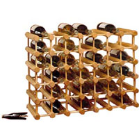 JK Adams MWR-40-PG 40 Bottle Wine Rack Penguin