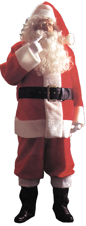 Costumes For All Occasions AE03 Santa Suit Plsh 5591