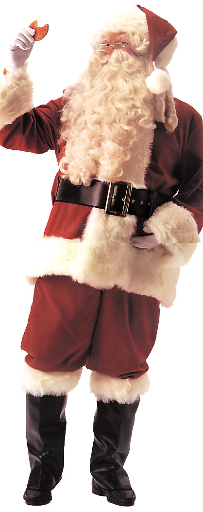 Costumes For All Occasions AE14 Santa Suit Deluxe Velvet