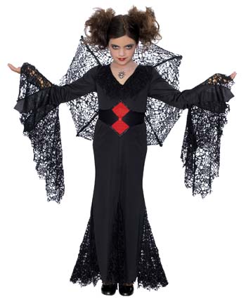 Costumes For All Occasions MR143044 Black Widow Child Costume Med