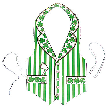 mrrs11561 Costumes For All Occasions QA44 St Patrick Bar Vest