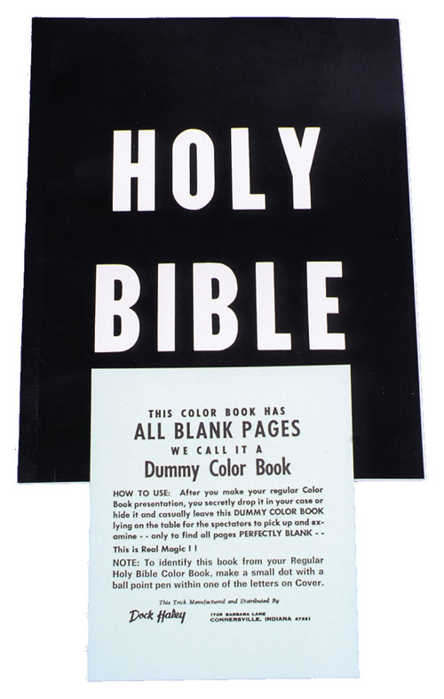 Costumes For All Occasions RA135 Holy Bible Color Book Dummy