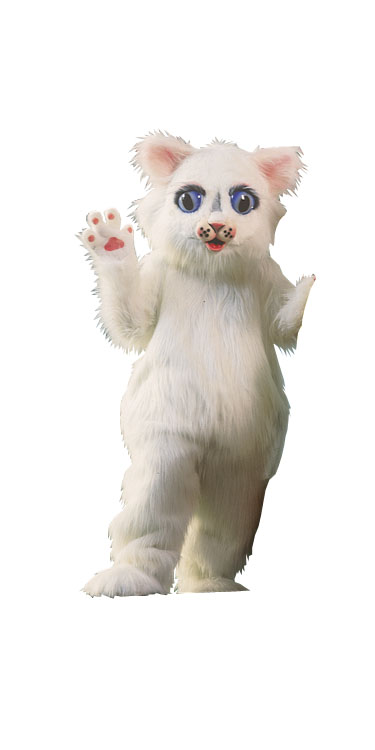 Al88ap Snow Ball Kitty Mascot Complet