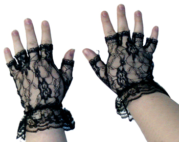 Ba14 Gloves Black Fingerless 1 Size