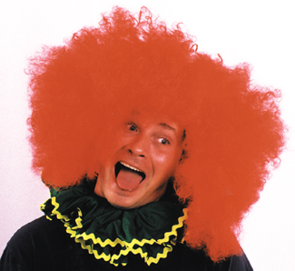 Costumes For All Occasions CA100RD Afro Wig Super Jumbo Red Y