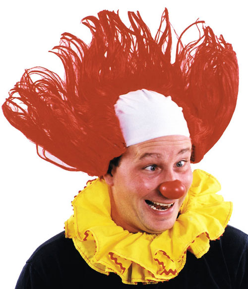 Costumes For All Occasions CA101 Clown Wig All American Red Y