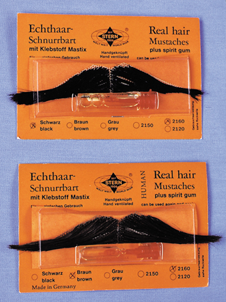 Cb23bn Mustache Real Hair Ital Brn