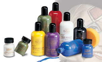 Costumes For All Occasions DD64 Liquid Makeup Blue 4.5 Oz
