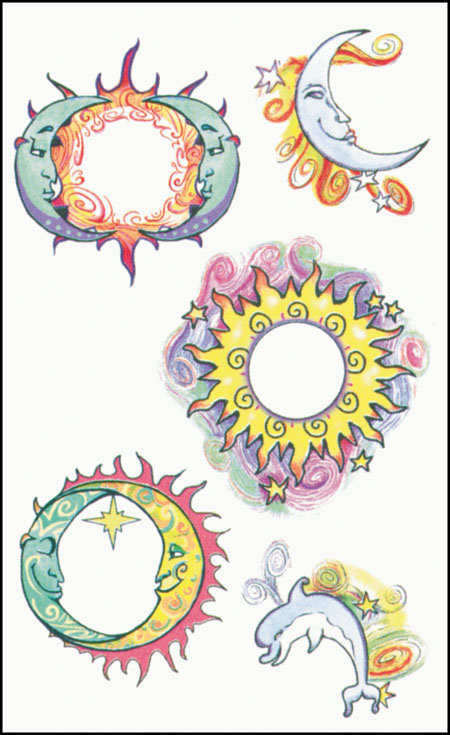 Costumes For All Occasions DE187 Tattoo Celestial Belly